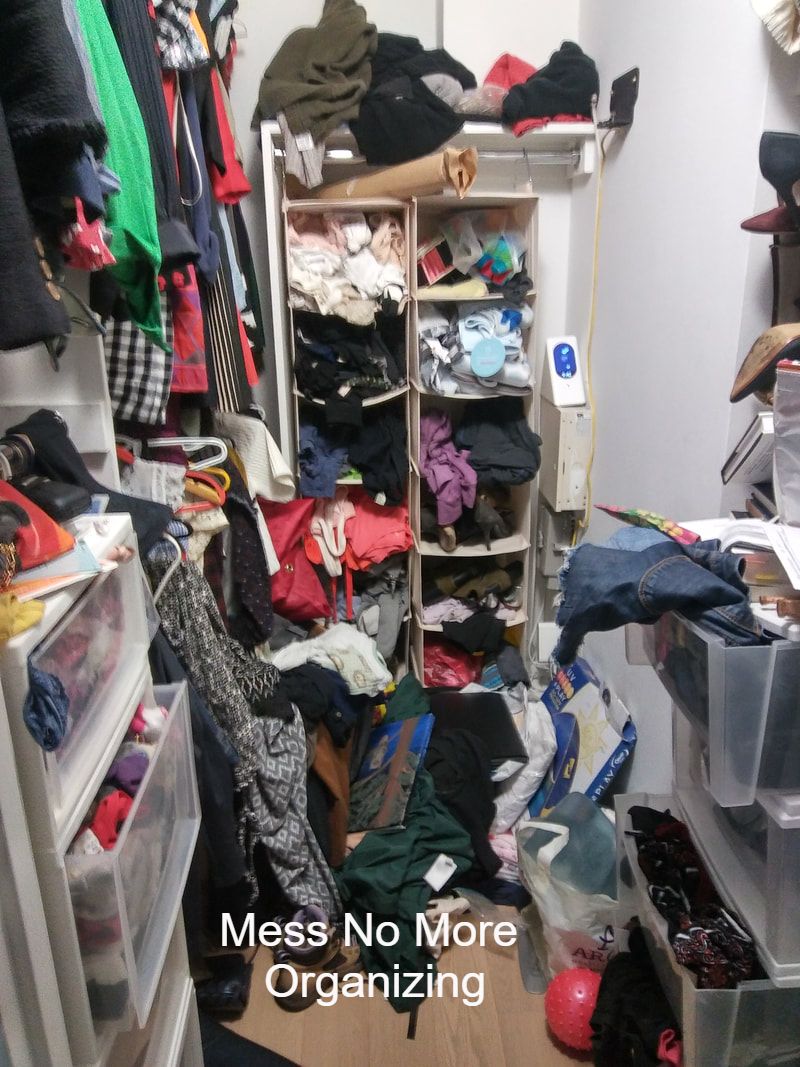 Disorganized Closet