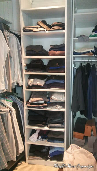 Unorganized Man's closet